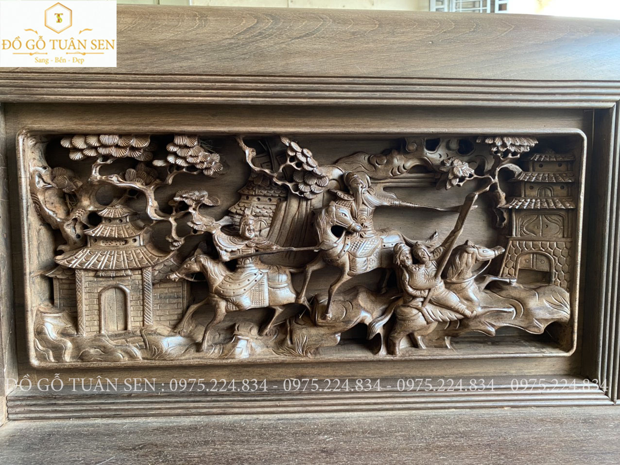 Hình ảnh chi tiết Bộ trường kỷ gỗ gụ cũ đẹp nhất 2023